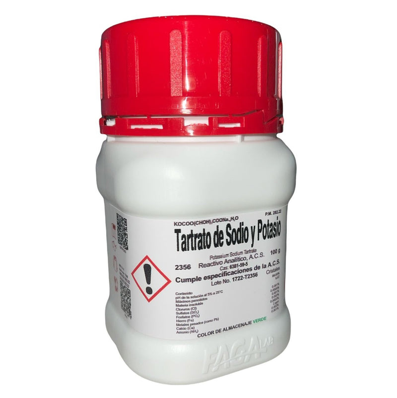 Tartrato De Sodio Y Potasio R. A. De 100 G Fagalab ID-1641408