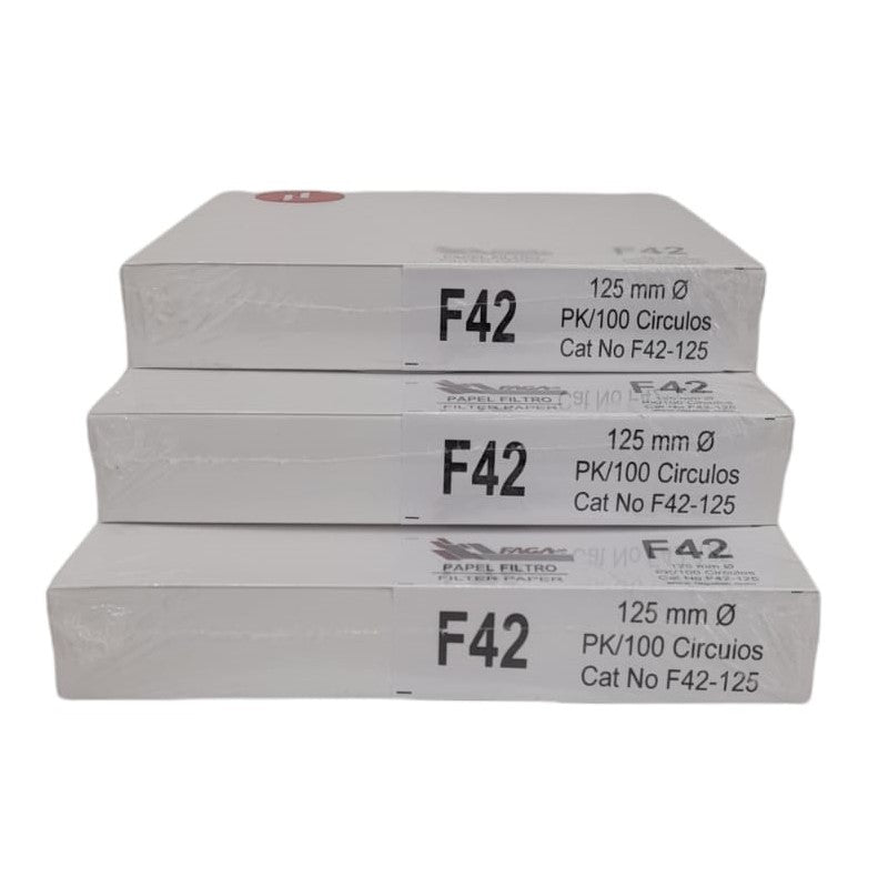 Paquete De 3 Papel Filtro Cuantitativo F42-125 Fagalab ID-1652634