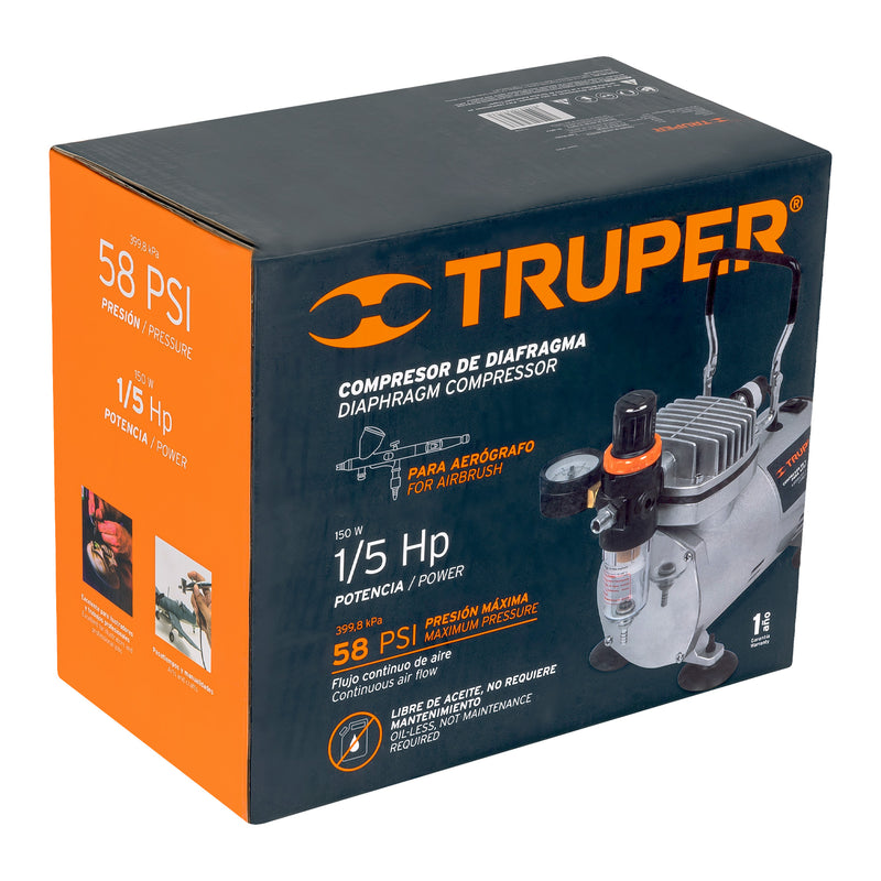 Compresor De Diafragma Para Aerografo Truper 17247 ID-2318647