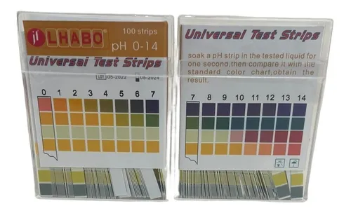 Papel Ph Universal 0-14 Medidor En Tiras Paq C/50 Jf Lhabo ID-2080277