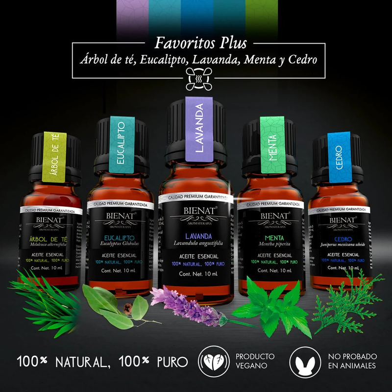 Kit De 5 Aceites Esenciales - Favoritos Plus Bienat ID-1982002