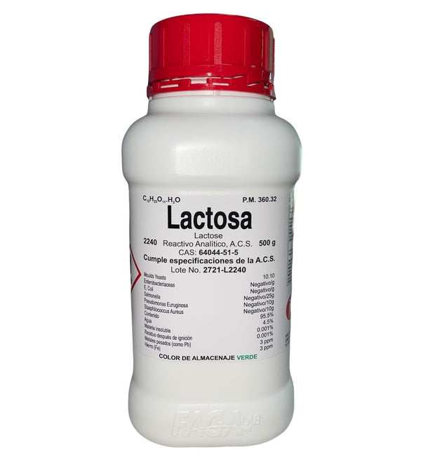 Lactosa R. A. de 500 G Fagalab
