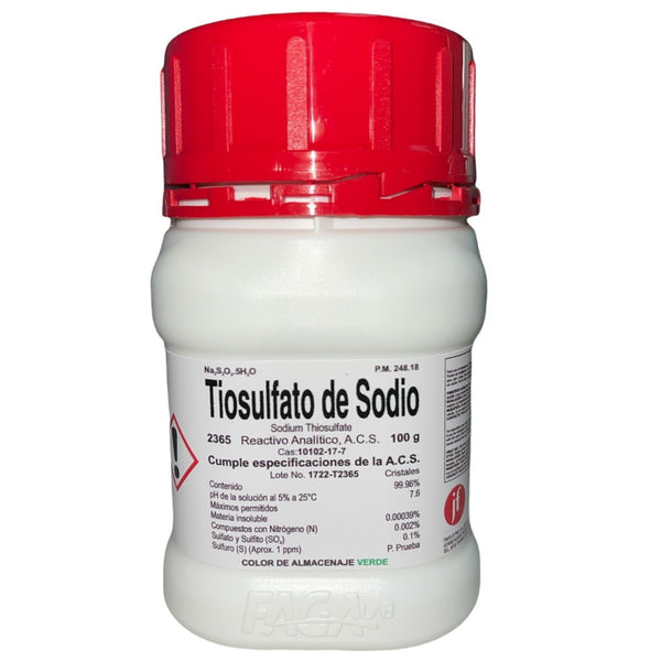 Tiosulfato de Sodio Penta R. A. de 100g Fagalab