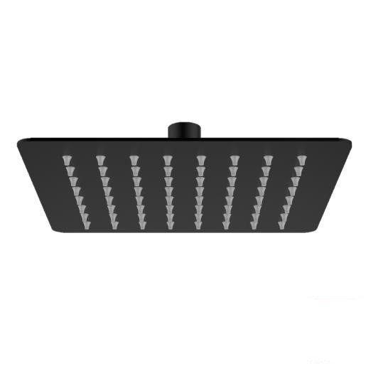 Regadera de Plato Cuadrado 8 Negro 4541cts.2 Dica