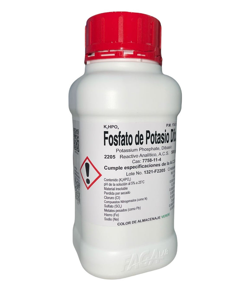 Fosfato De Potasio Dibasico R. A. De 500 G Fagalab ID-1639792