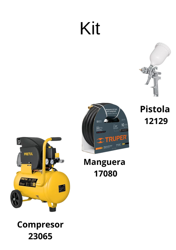 Kit de Compresor, Manguera Y Pistola Kcmp Truper