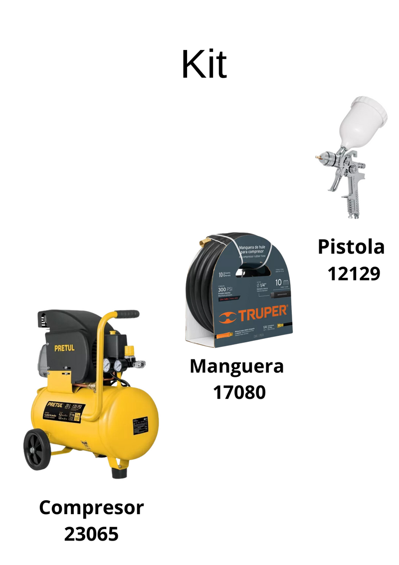 Kit De Compresor, Manguera Y Pistola Kcmp Truper ID-2471485