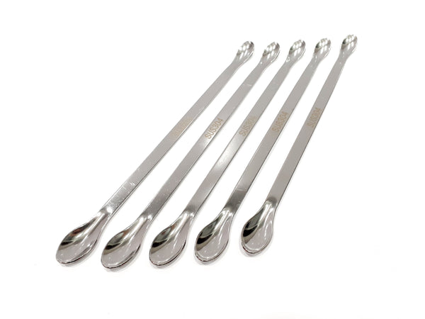 Paq C/5 Espatula-cuchara Doble de Acero Inoxidable 20cm Jf Lhabo