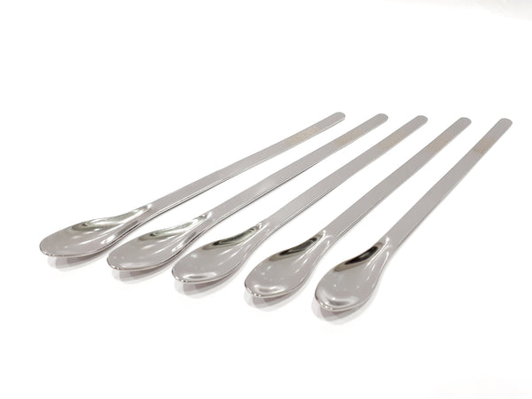 Paq C/5 Espatula- Cuchara Sencilla de Acero Inoxidable 16 Cm Jf Lhabo