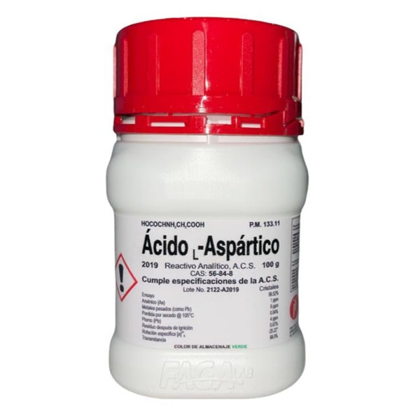 Ácido Aspártico R. A. de 100 G Fagalab