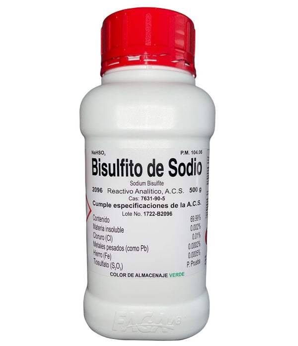 Bisulfito de Sodio R. A. de 500 G Fagalab