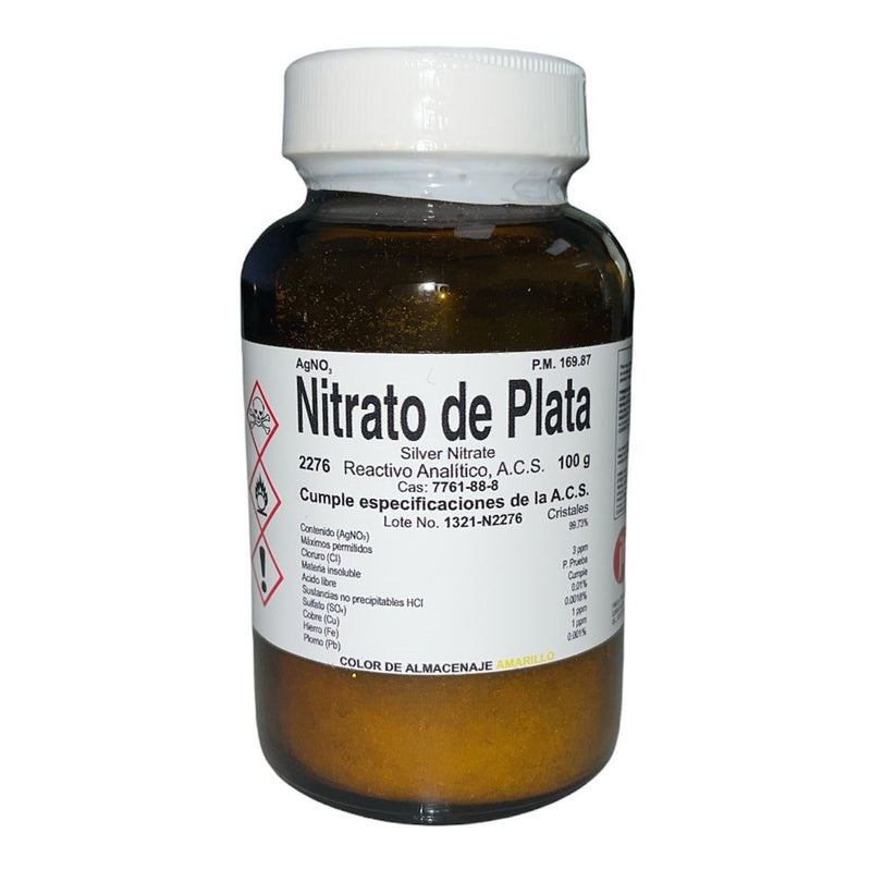 Nitrato De Plata R. A. De 100 G Fagalab ID-1645757