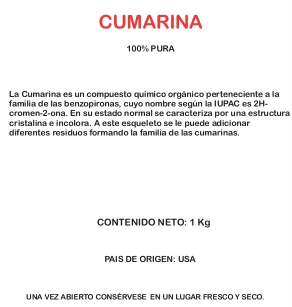 Cumarina 100% Pura 1 Kg Jf Laren ID-2436331