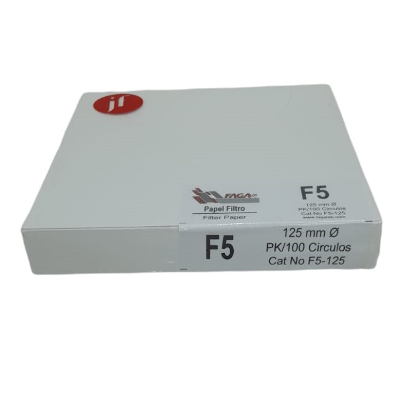 Papel Filtro Cualitativo C/100 Fagalab F5-125 ID-1735827