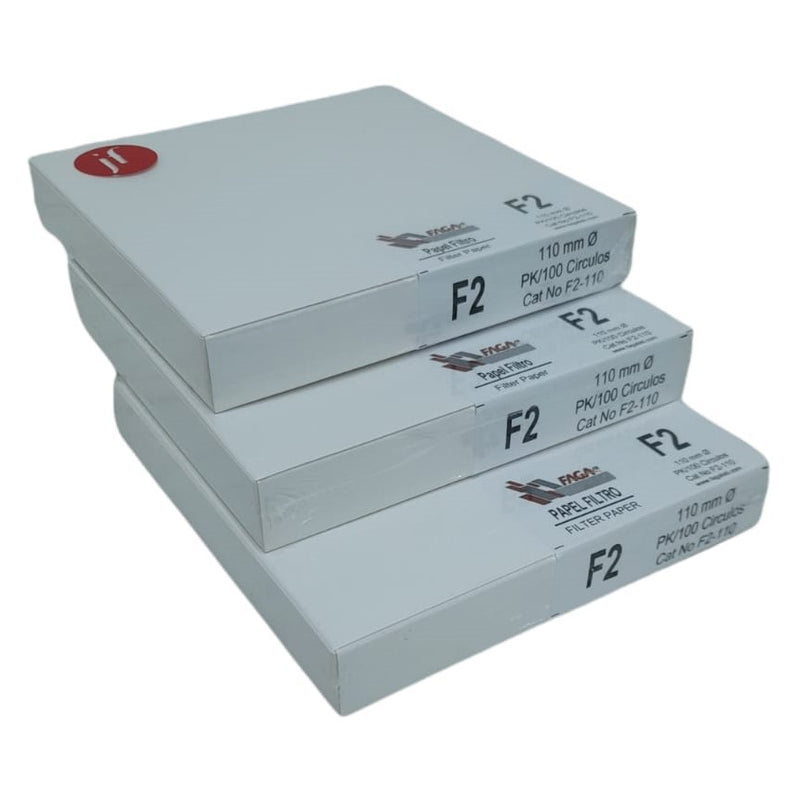 Paquete De 3 Papel Filtro Cualitativo F2-110 Fagalab ID-1648965