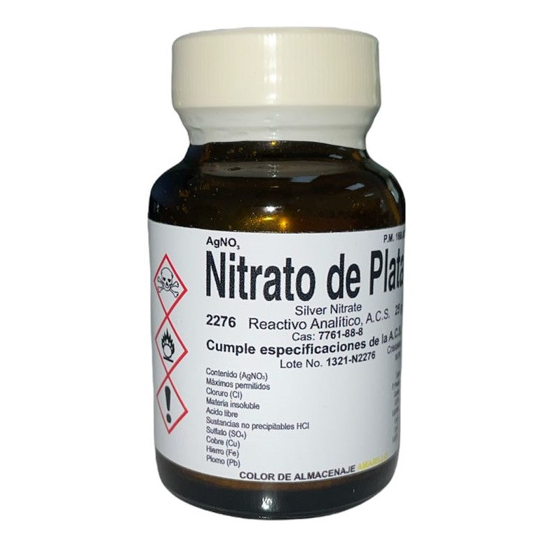 Nitrato De Plata R. A. De 25 G Fagalab ID-1645747