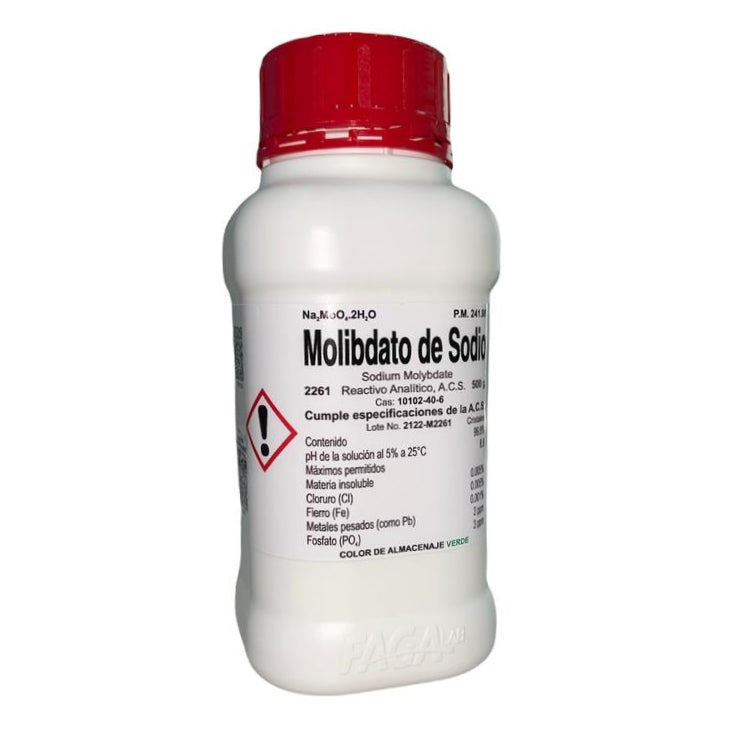 Molibdato De Sodio R. A. De 500 G Fagalab ID-1669698