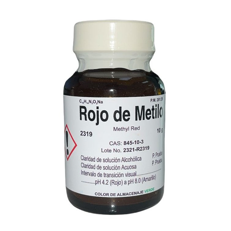 Rojo De Metilo 10 G Fagalab Colorante ID-1645855