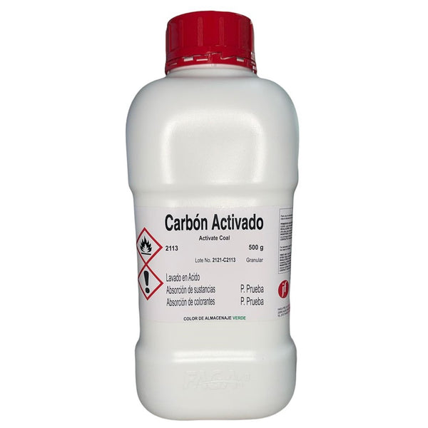 Carbón Activado Granular R. A. de 500 G Fagalab