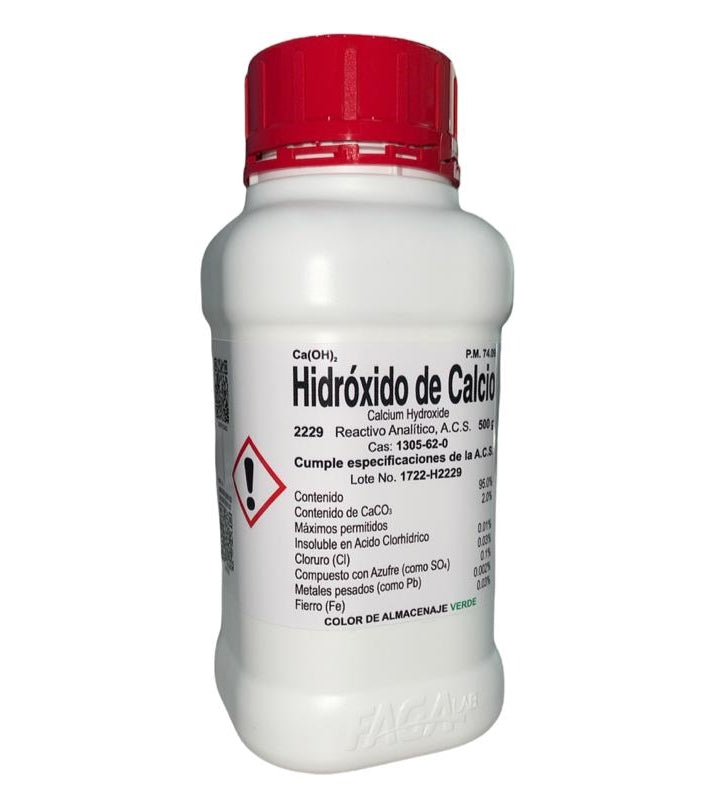 Hidroxido De Calcio R. A. De 500 G Fagalab ID-1669715