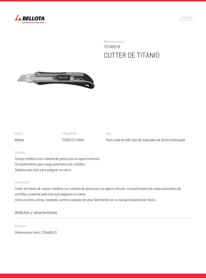 Cutter 75140618 Bellota ID-2065070