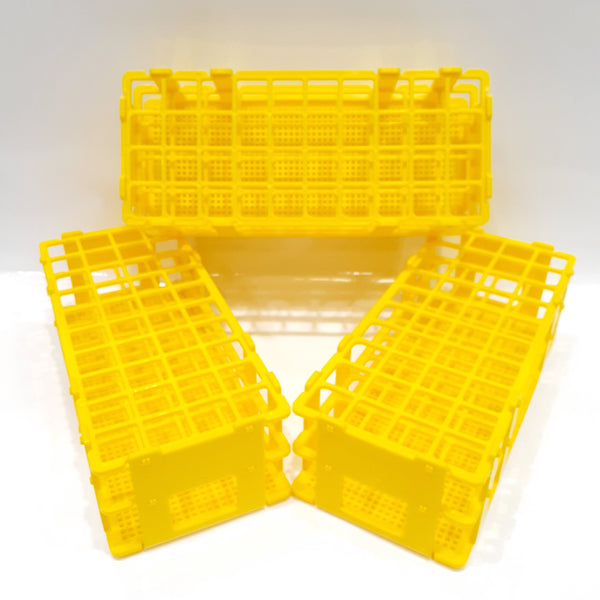Paquete con 3 Gradillas para Tubos de Ensayo 40x18 Mm Jf Lhabo