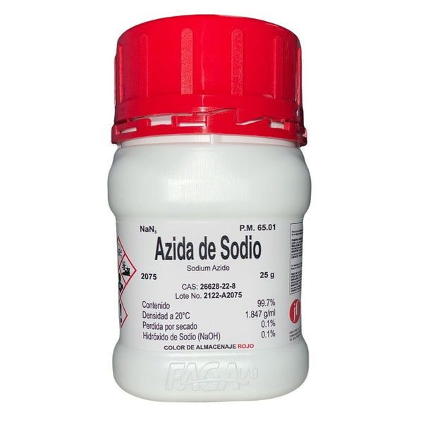 Azida de Sodio R. A. de 25 G Fagalab