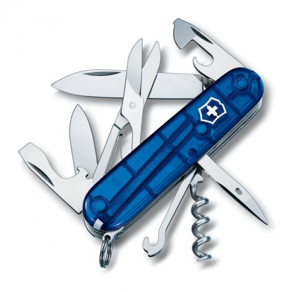 Navaja Climber Azul Traslucido 14 Usos 1.3703.t2 Victorinox