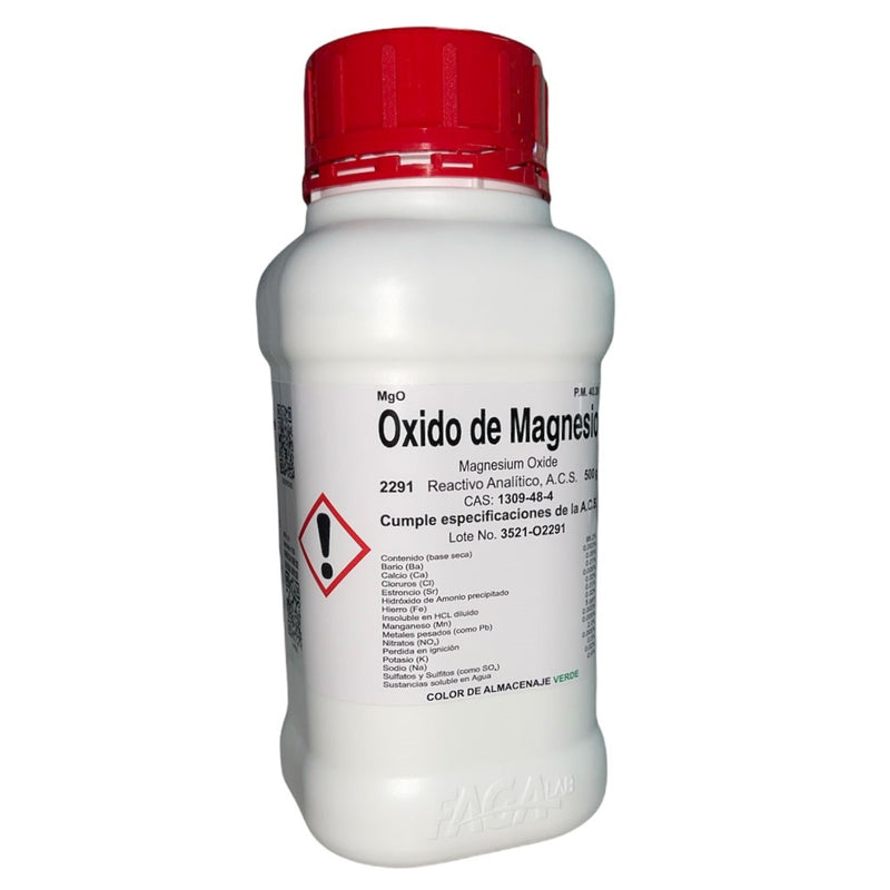 Oxido De Magnesio R. A. De 500 G Fagalab ID-1671174