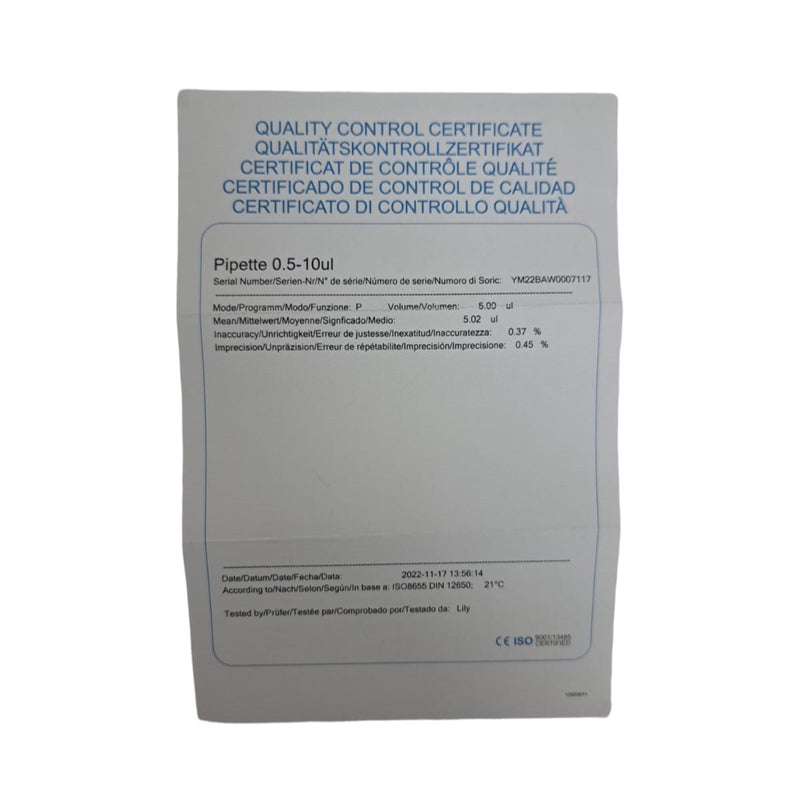 Micropipeta Dlab 0.5-10 Ul Autoclavable ID-2479541