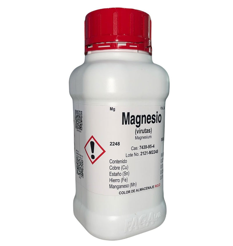 Magnesio (Virutas) R. A. De 500 G Fagalab ID-1654839