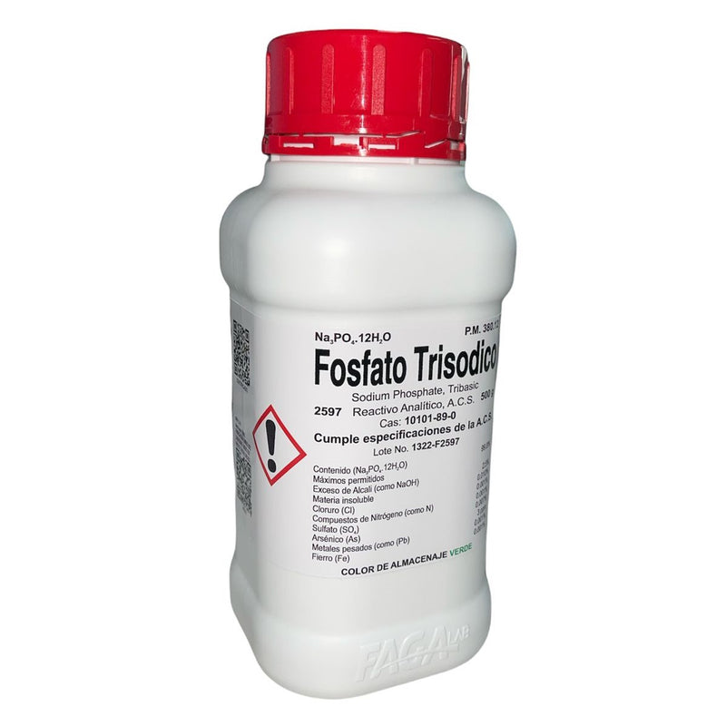 Fosfato Trisódico R. A. De 500 G Fagalab ID-1639582