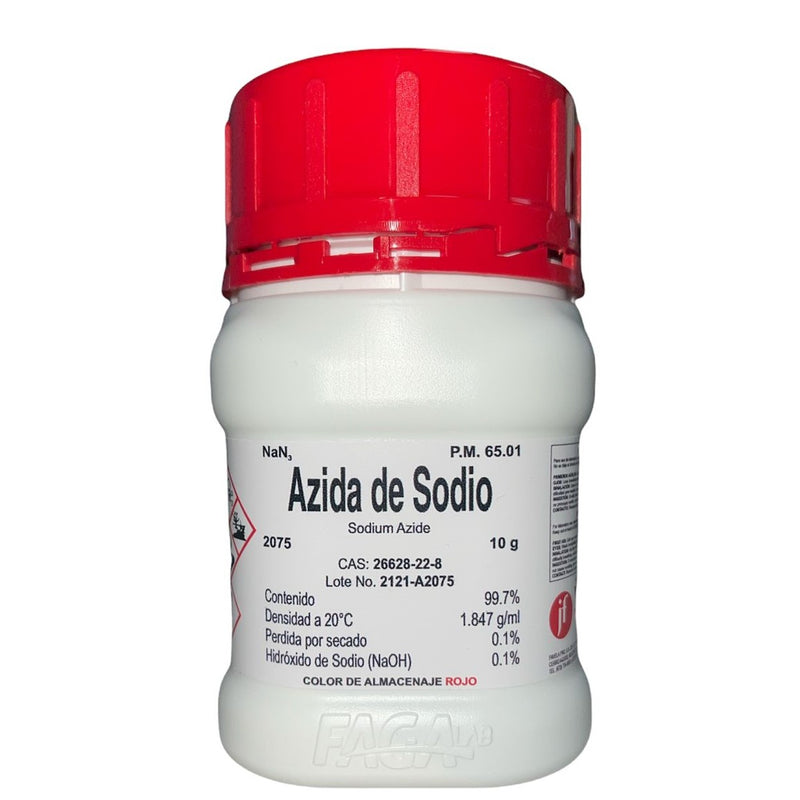 Azida De Sodio R. A. De 10 G Fagalab ID-1639799