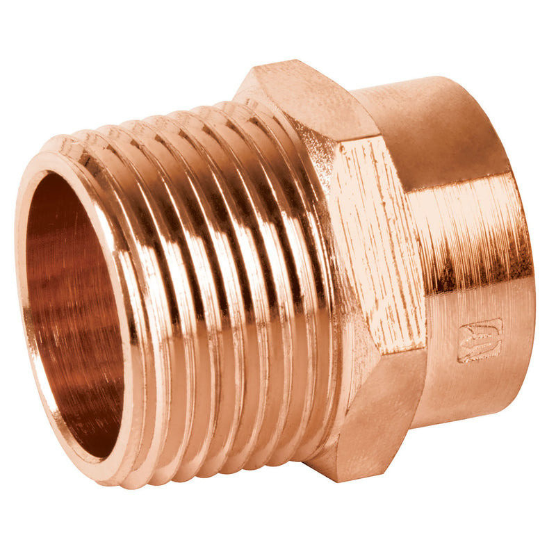 Conector De Cobre Rosca Exterior 3/4'' 10 Piezas 49654 Foset ID-1705898