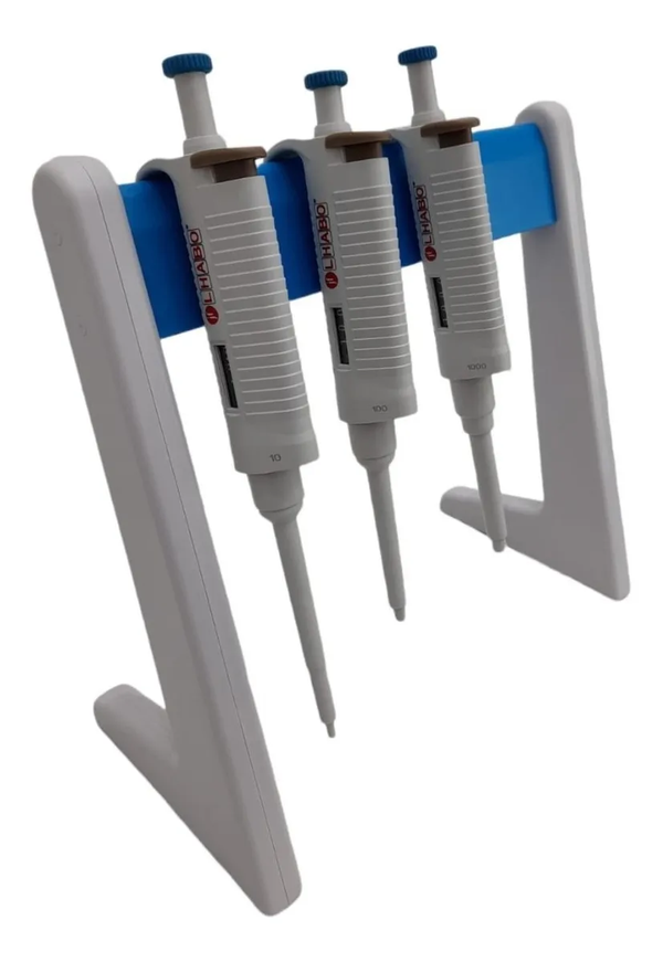 Paquete C/3 Micropipetas Autoclavable Y Soporte Tipo L Jf Lhabo