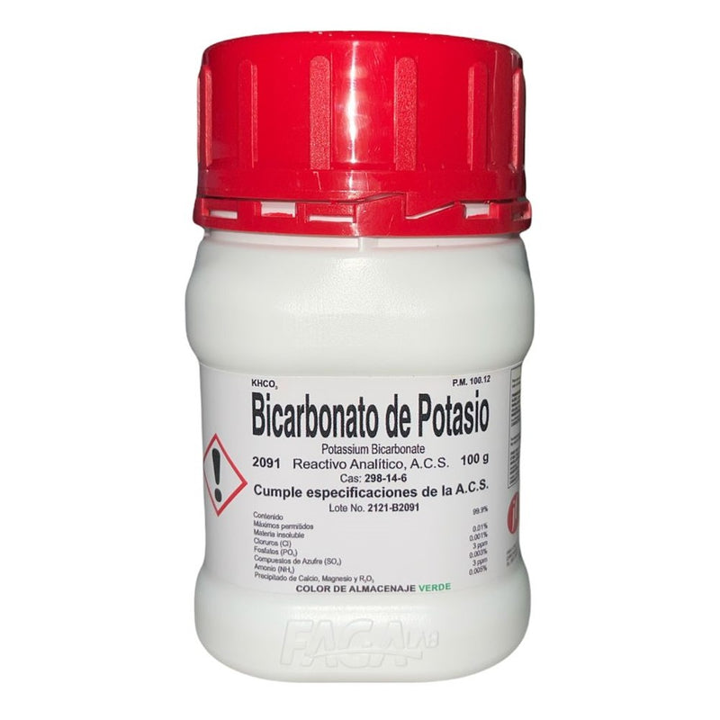 Bicarbonato De Potasio R. A. De 100 G Fagalab ID-1641398