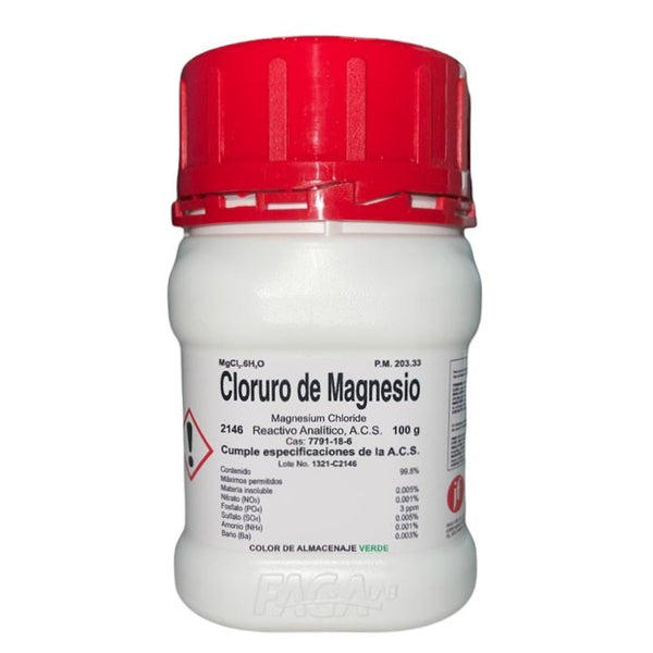 Cloruro de Magnesio R. A. de 100 G Fagalab