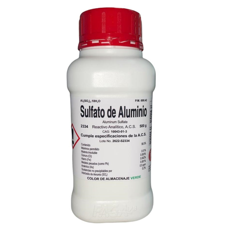 Sulfato De Aluminio R. A. De 500 G Fagalab ID-1662747