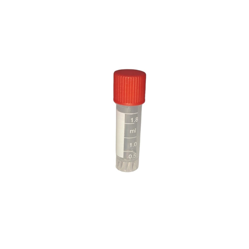 Tubo De Congelación De Plástico Crioviales 1.8 Ml 100 Pzas Rojo Jf Lhabo ID-2198359