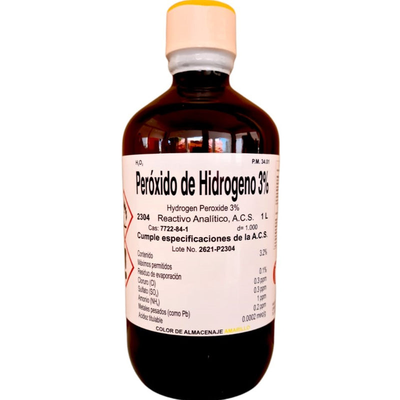 Peroxido De Hidrogeno 3% 1 Litro Fagalab ID-1740436