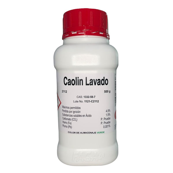Caolín Lavado R. A. de 500 G Fagalab