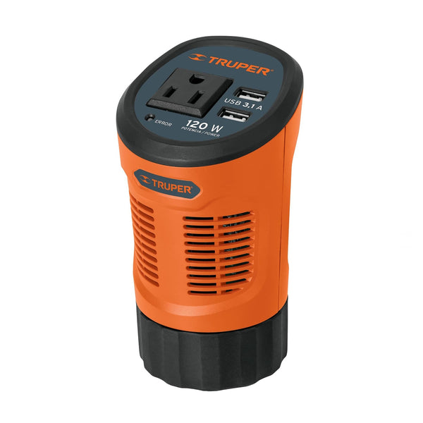 Inversor de Corriente Tipo Vaso 120 W Truper 15725