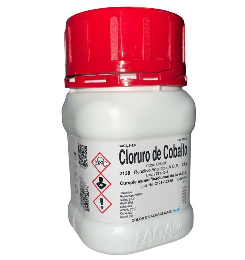 Cloruro De Cobalto R. A. De 25G Fagalab ID-1641164