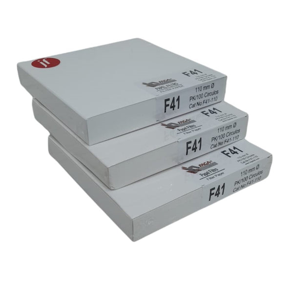 Paquete de 3 Papel Filtro Cuantitativo F41-110 Fagalab