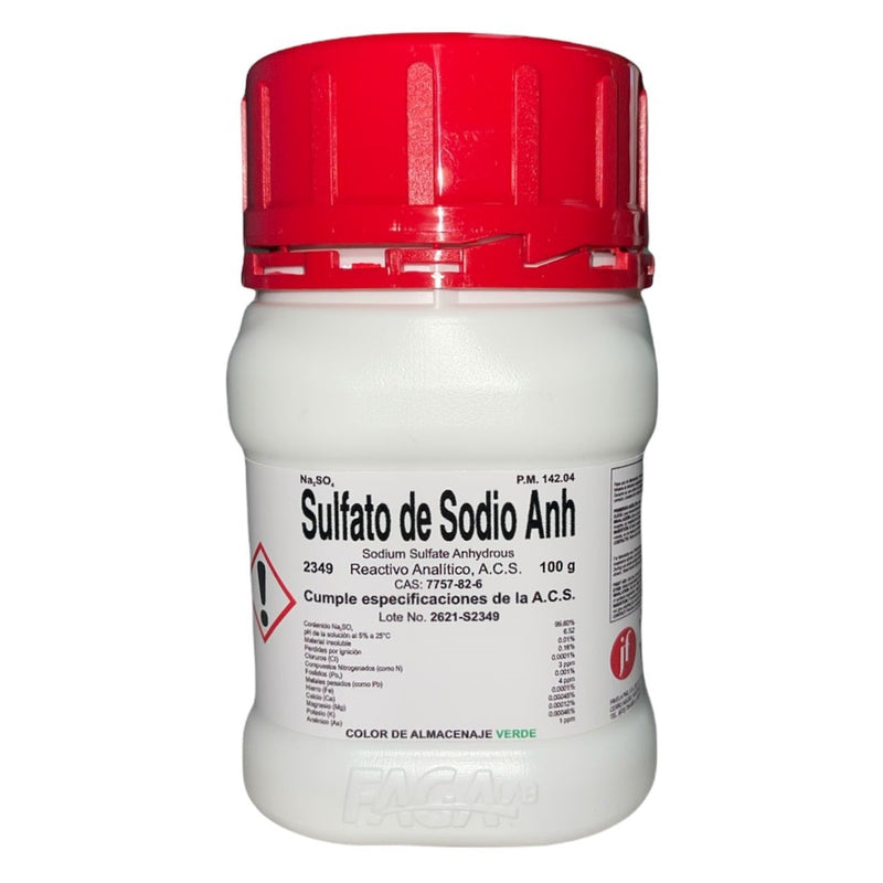 Sulfato De Sodio Anhidro R. A. 100 G Fagalab ID-1671519