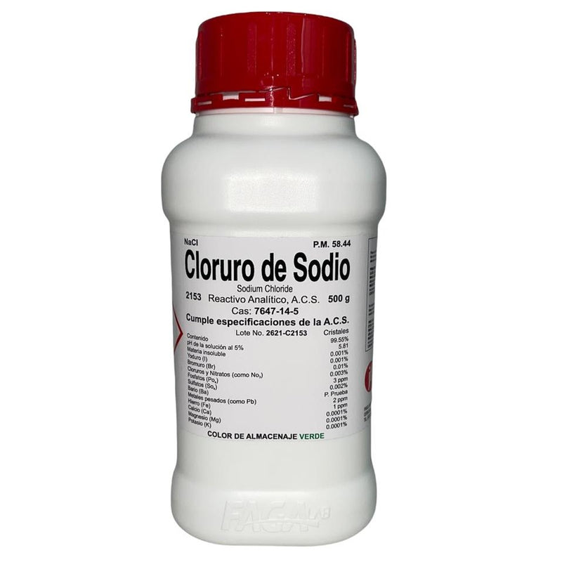 Cloruro De Sodio R. A. De 500G Fagalab ID-1638844