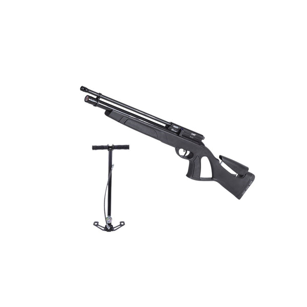 Combo Rifle Coyote Black .22 Hp + Bomba Manual Pcp Gamo