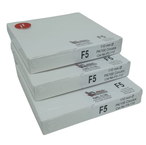 Paquete de 3 Papel Filtro Cualitativo F5-110 Fagalab
