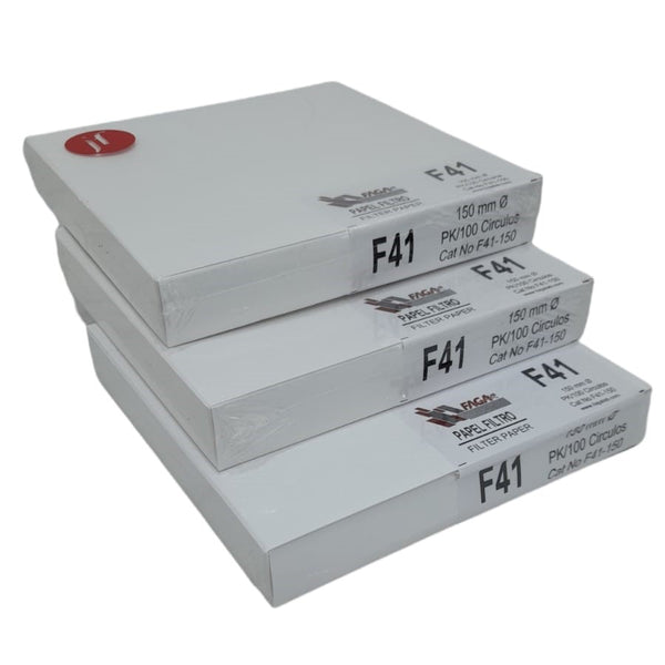Paquete de 3 Papel Filtro Cuantitativo F41-150 Fagalab