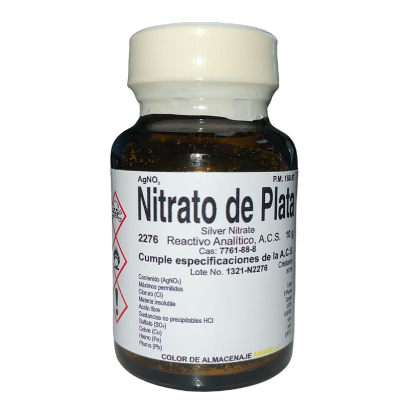 Nitrato De Plata R. A. De 10 G Fagalab ID-1645744